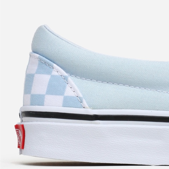 Size 6 Vans women’s classic slip on checkerboard baby blue - Picture 6 of 6
